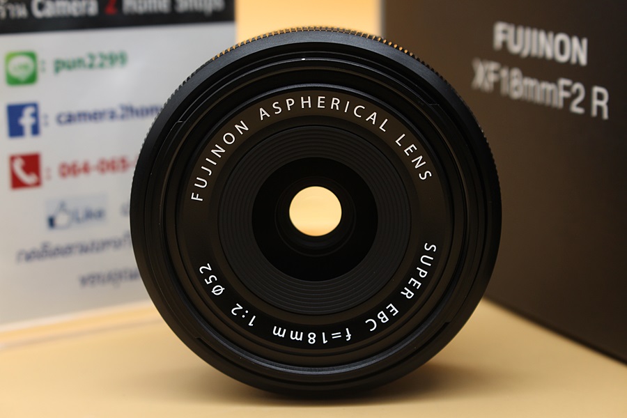 ขาย LENS Fujinon XF 18mm F2 R(สีดำ) สภาพสวยใหม่ อดีตประกันศูนย์  ไร้ฝ้า รา ตัวหนังสือคมชัด อุปกรณ์ครบกล่อง   อุปกรณ์และรายละเอียดของสินค้า 1.Lens Fujinon X
